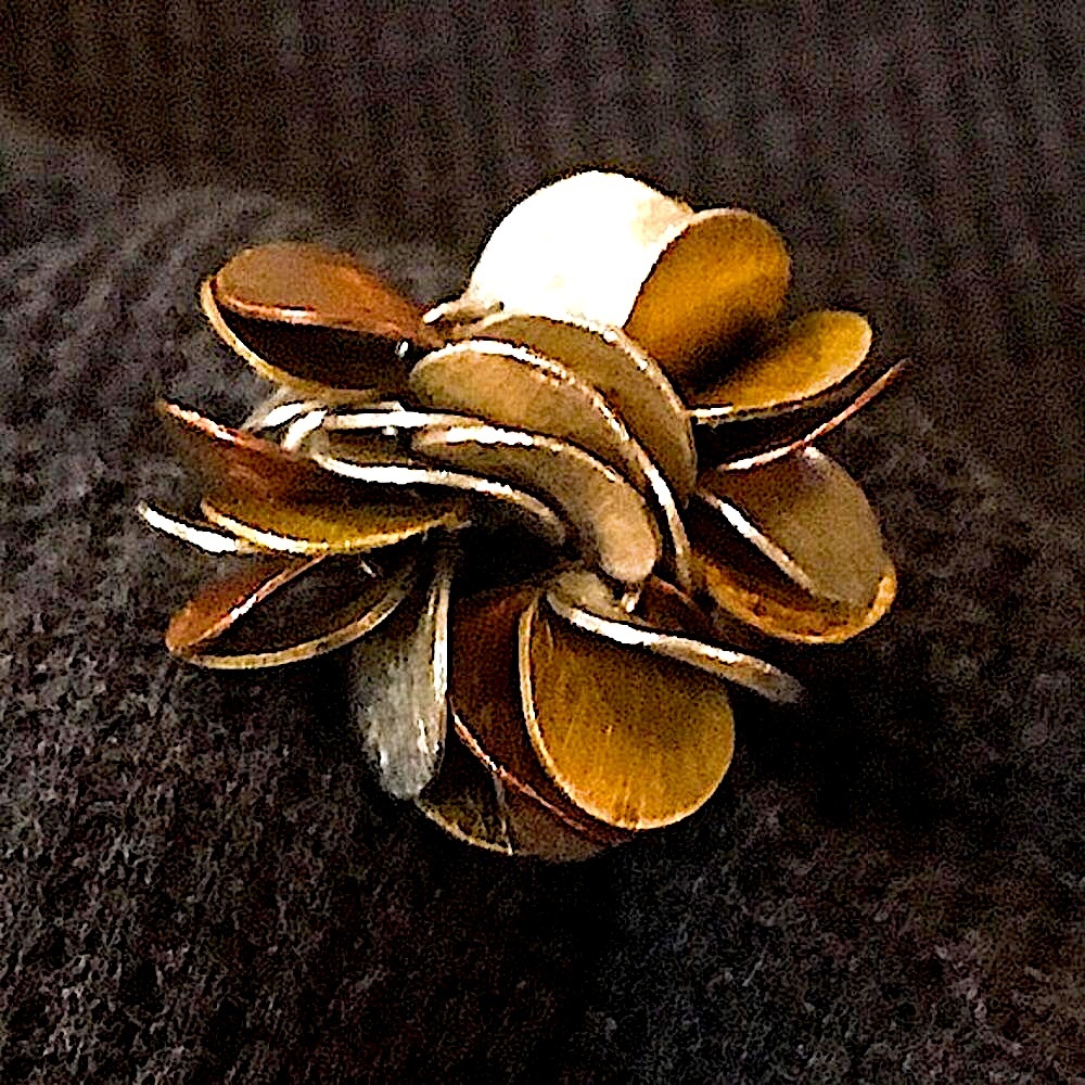 SILPADA Tricolor R1978 ChaCha Sterling Silver Copper Brass Ring